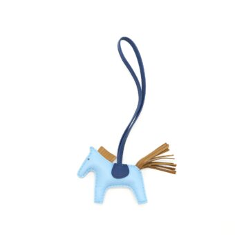 Hermes rodeo PM Bag Charm bu celeste/ kraft/ bleu De malte