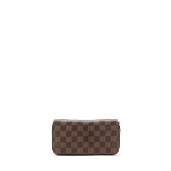 Louis Vuitton Zipper Long Wallet Damier Ebene GHW