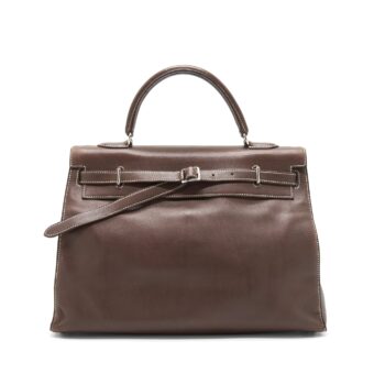 Hermes Kelly Flat Bag Swift Leather Stamp Square K
