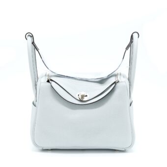 Hermes Lindy 26 Clemence Blue Pale SHW Stamp U