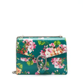 Gucci Dionysus Large Shoulder Bag Flower Green