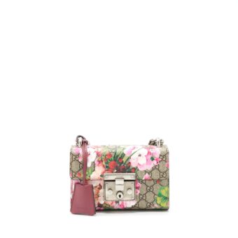 Gucci Small Padlock GG Print Pink
