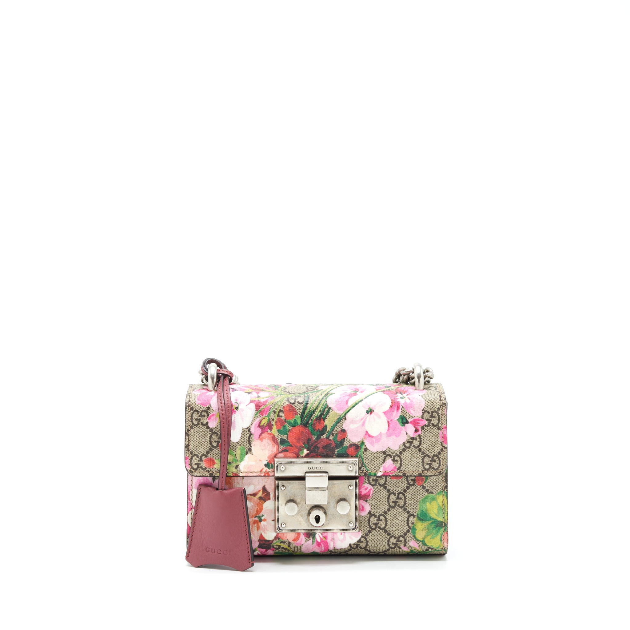 Gucci Small Padlock GG Print Pink