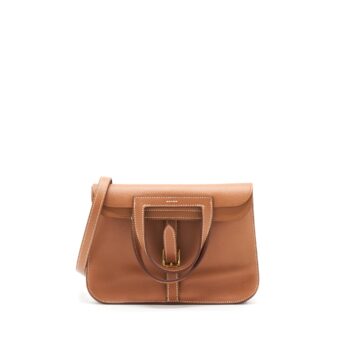 Hermes Halzan 25 Evercolor Gold GHW Stamp Y
