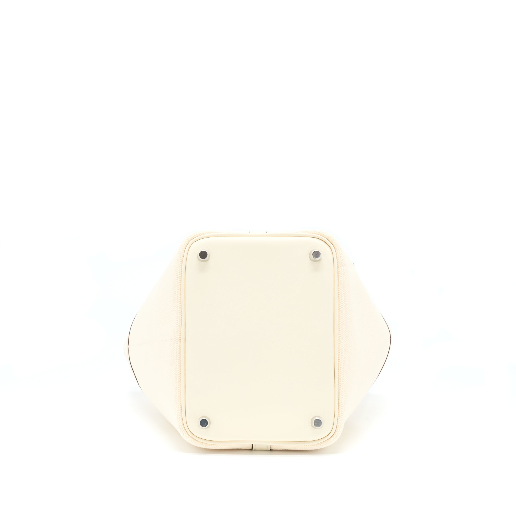 Hermes Picotin Cargo 18 Swift/Toile Canvas Ecru Nata SHW Stamp Z - Image 5