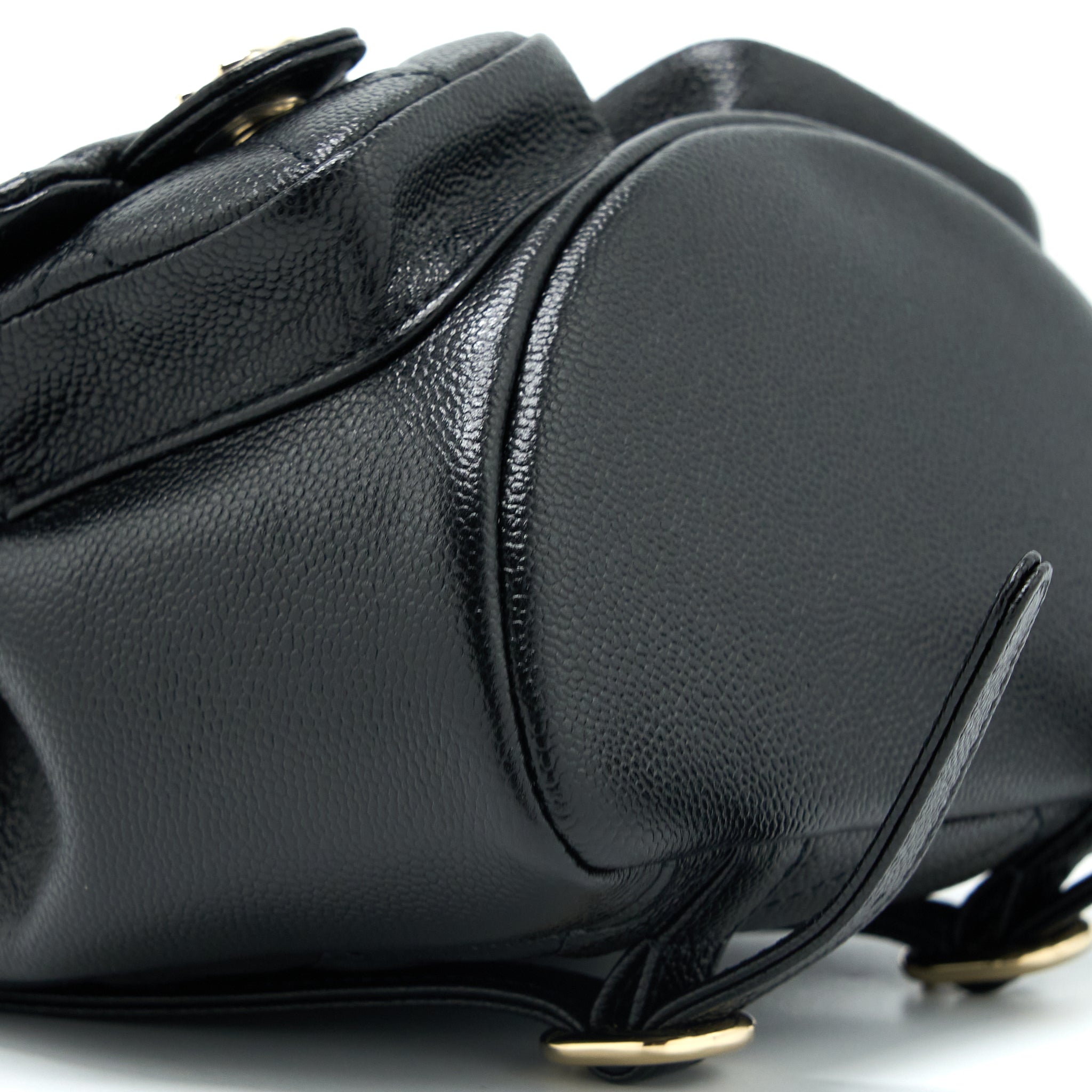 Chanel 23P Mini Triple Pack Backpack Caviar Black LGHW (Microchip) - Image 9
