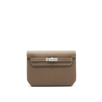 Hermes Pochette Kelly Depeches 25 Togo Etoupe SHW