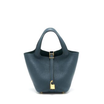 Hermes Picotin 18 Lock Bag 6O Vert Cypres GHW Stamp Z