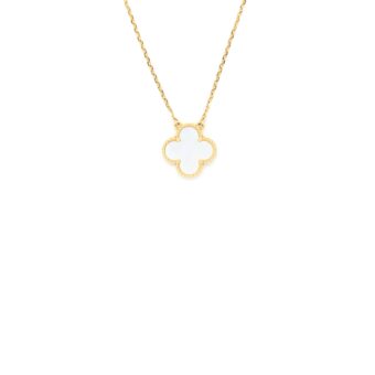 Van Cleef&Arpels Vintage Alhambra Pendant Mother Of Pearl Yellow Gold
