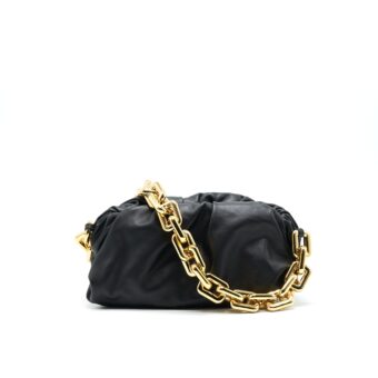 Bottega Veneta Chain Pouch Black GHW