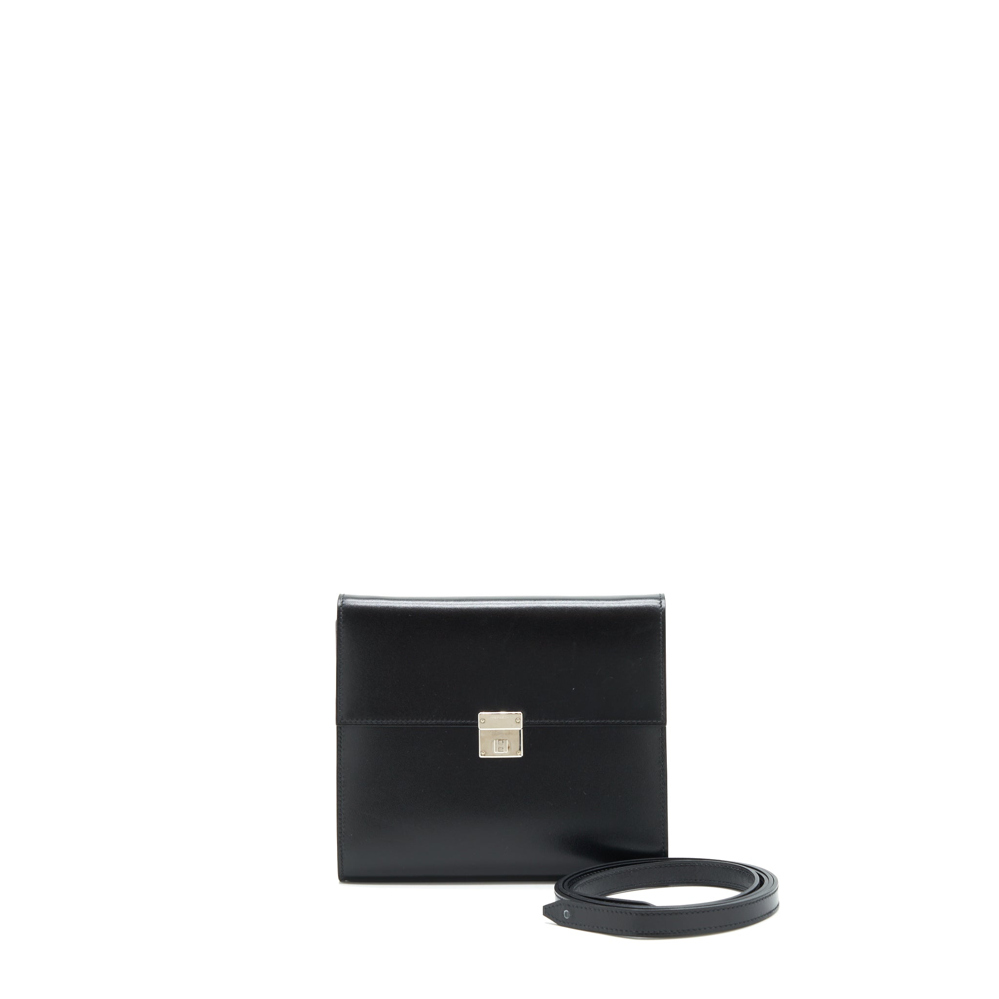Hermes Clic 16 Wallet box Calfskin black SHW Stamp D
