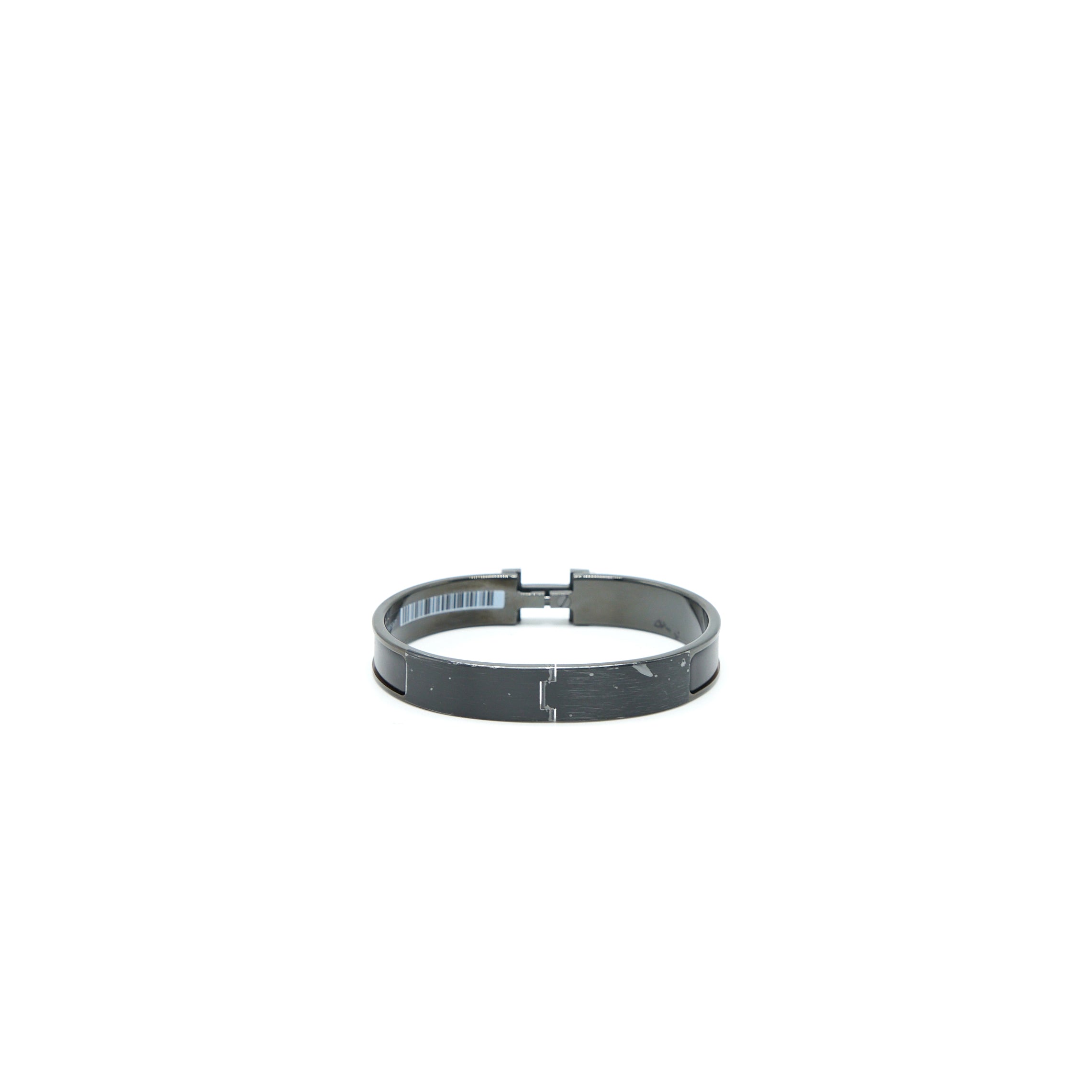 Hermes Size T6 Men’s Clic HH Bracelet Mat So Black - Image 3