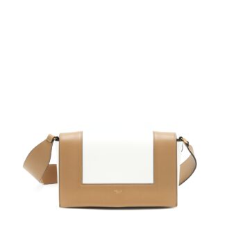 Celine Medium frame bag white/ Brown