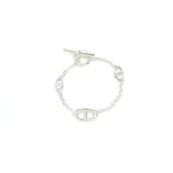 Hermes Size LG Farandole Bracelet Sterling Silver