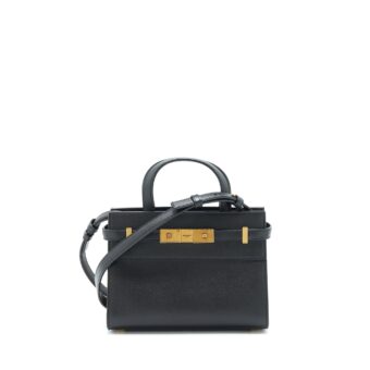 Saint Laurent/YSL Manhattan Nano Shopping Bag Calfskin Black GHW