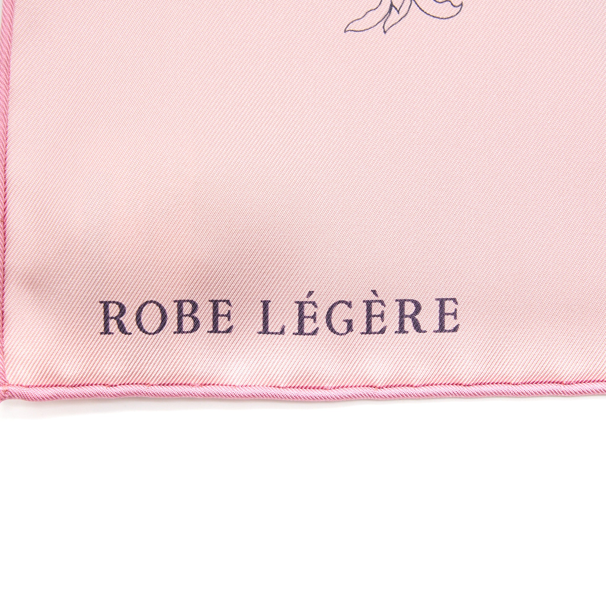 Hermes 90 X 90 cm Robe Legere Silk Scarf Pink - Image 4