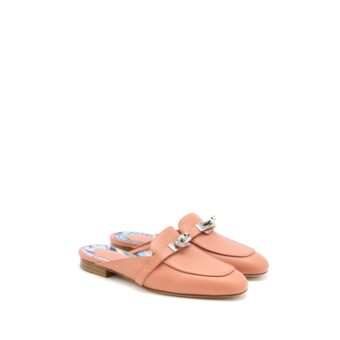 Hermes Size 35 Oz Mule Rose Aube SHW