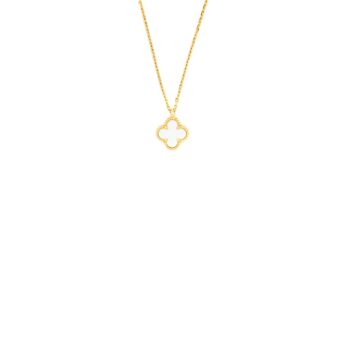 Van Cleef & Arpels Sweet Alhambra Pendant Mother of Pearl 18K Yellow Gold