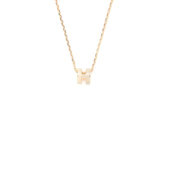 Hermes Mini Pop H Pendant Marron Glacé RGHW