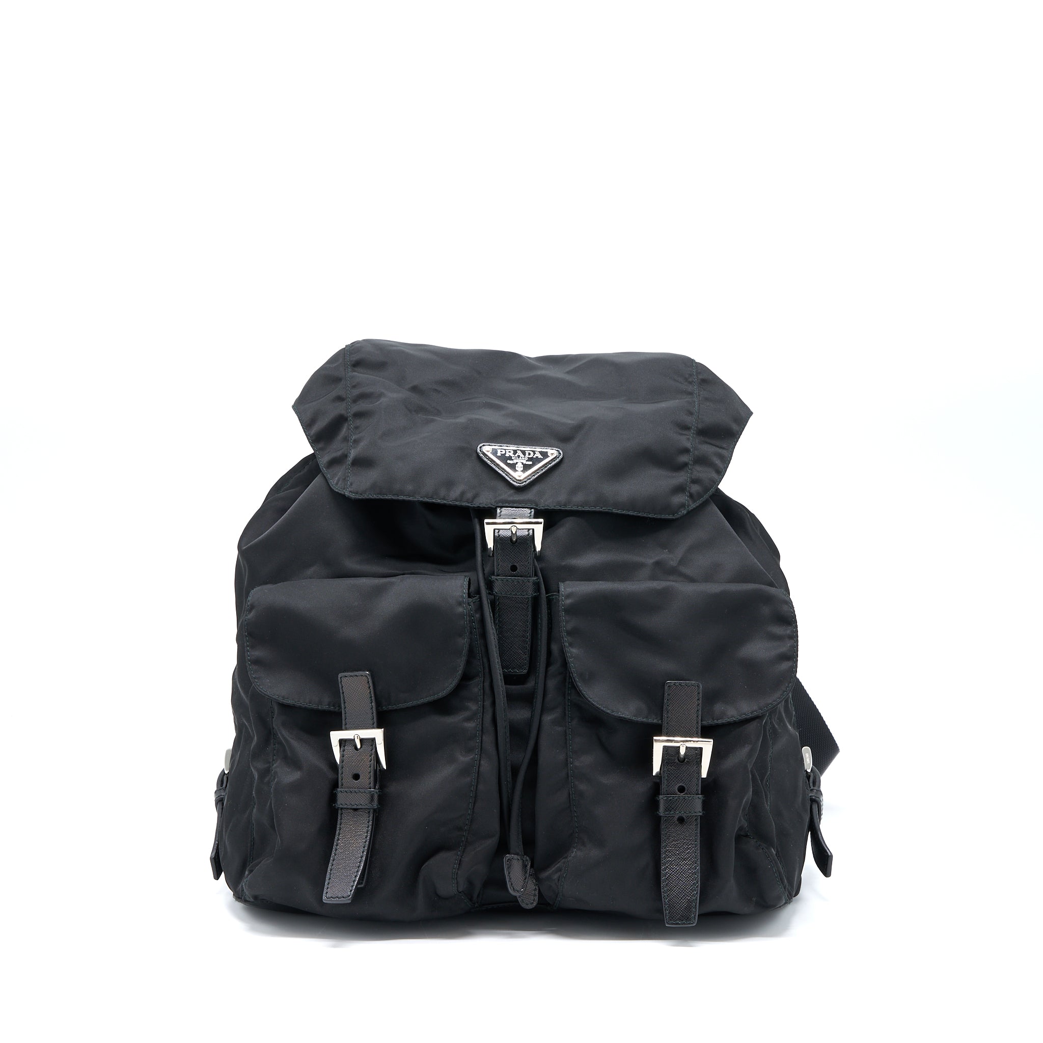 Prada Re-Nylon Backpack Black SHW