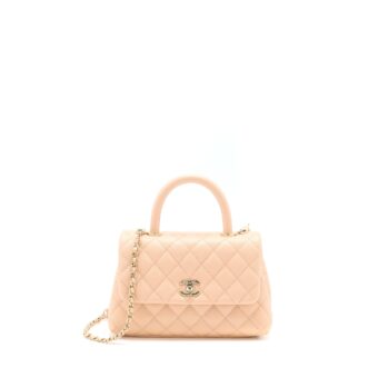 Chanel Small Coco Handle Caviar Light Pink LGHW