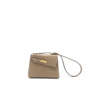 Hermes Kelly Sellier En Desordre 20 Epsom Etoupe GHW Stamp B