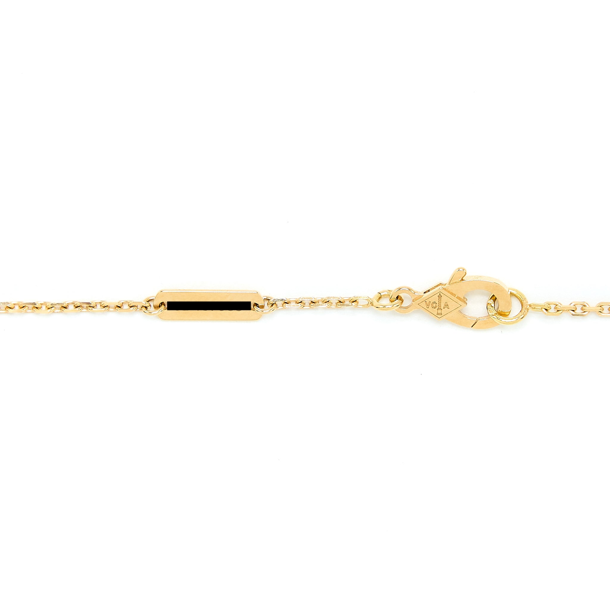 Van Cleef & Arpels Vintage Alhambra Pendant Black Onyx/18k Yellow Gold - Image 4