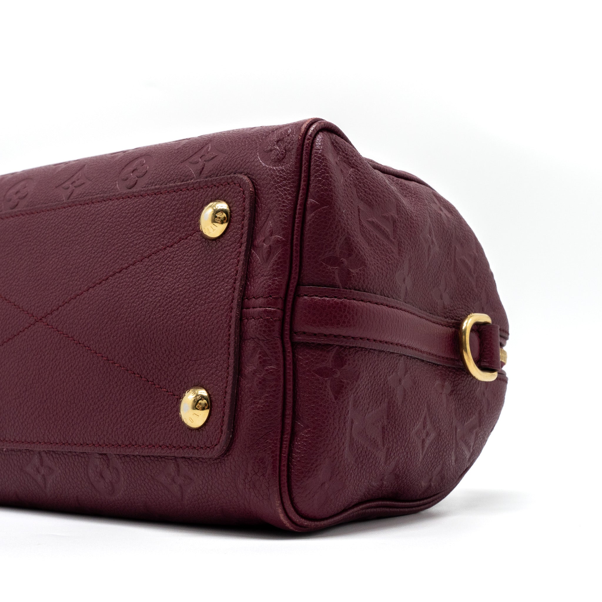 Louis Vuitton Speedy 25 Bandouliere Monogram Empreinte Purple GHW - Image 11