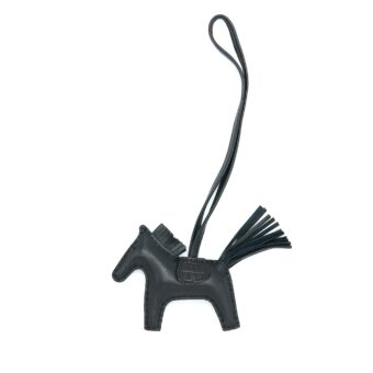 Hermes Touch Rodeo PM Bag Charm So Black