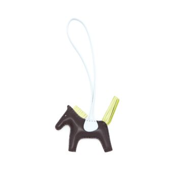 Hermes Rodeo PM Charm Multi color Dark Purple/ light Green/ Blue pale