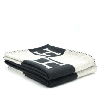Hermes avalon Throw Blanket Noir