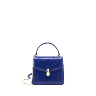 Bvlgari Serpenti Forever Crossbody Bag Blue
