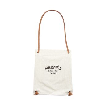 Hermes Aline Grooming Bag Canvas/Swift Beige SHW Stamp Z