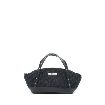 Dior Vintage Mini Bag Oblique Canvas Black SHW