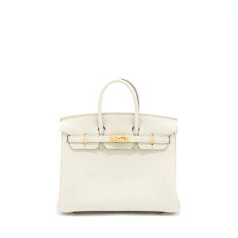 Hermes Birkin 25 Togo Beton GHW Stamp U