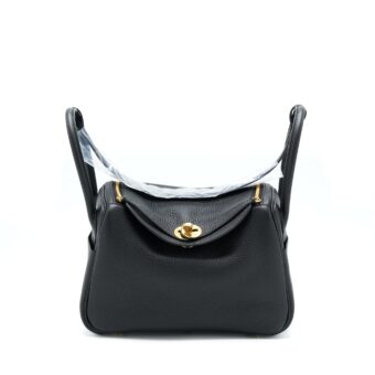 Hermes Lindy 26 Clemence Black GHW Stamp U
