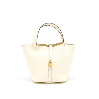 HERMES PICOTIN 22 LOCK BAG I2 NATA GHW STAMP Z