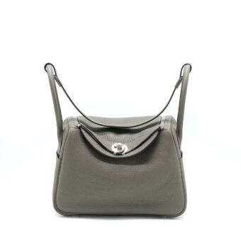 Hermes Lindy 26 Clemence 0L Gris Meyer SHW Stamp U