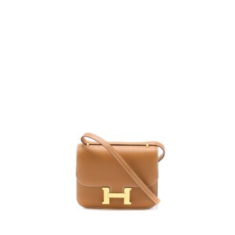 Hermes Mini Constance Epsom Gold GHW Stamp U