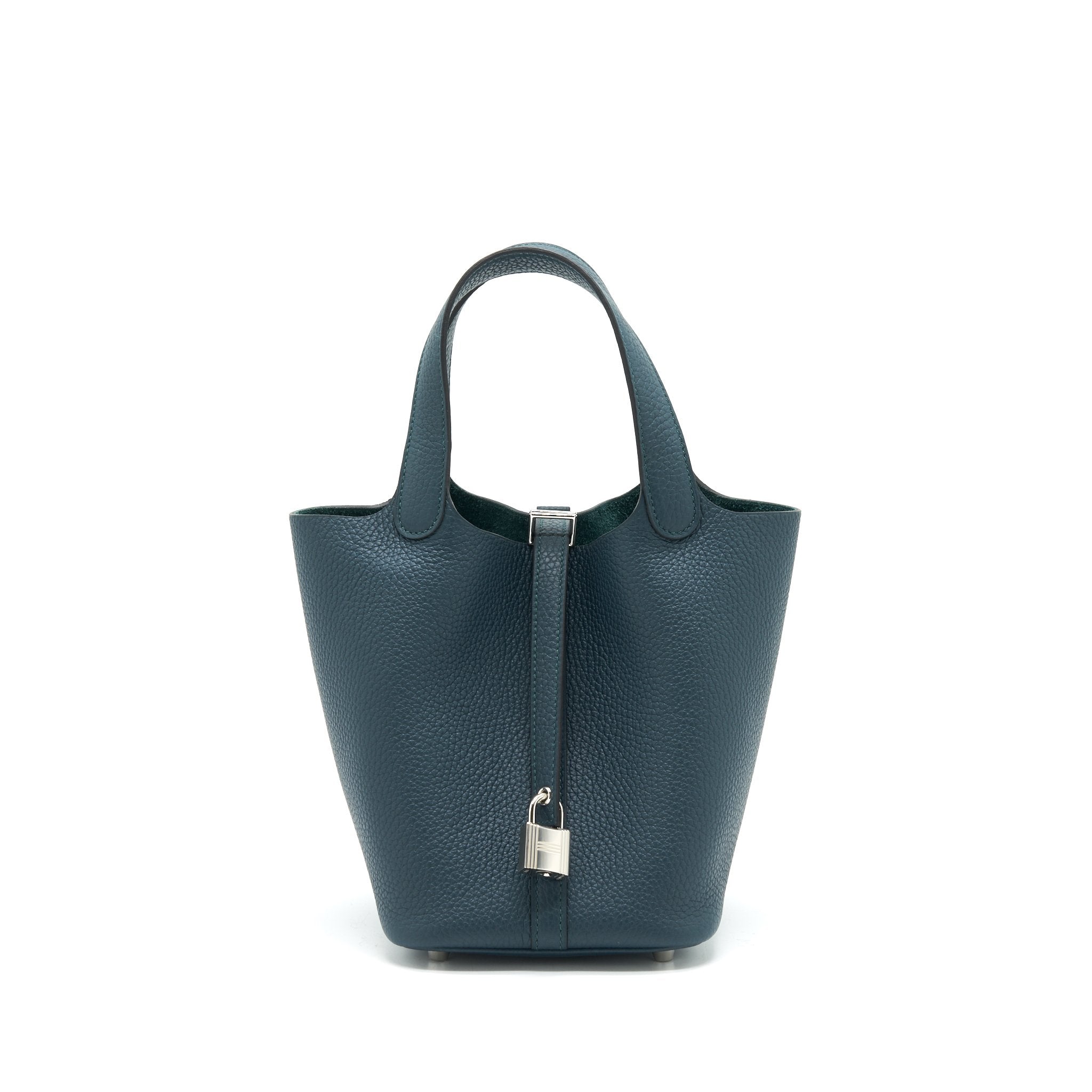 Hermes Picotin 18 Lock Bag 6O Vert Cypres SHW Stamp Z