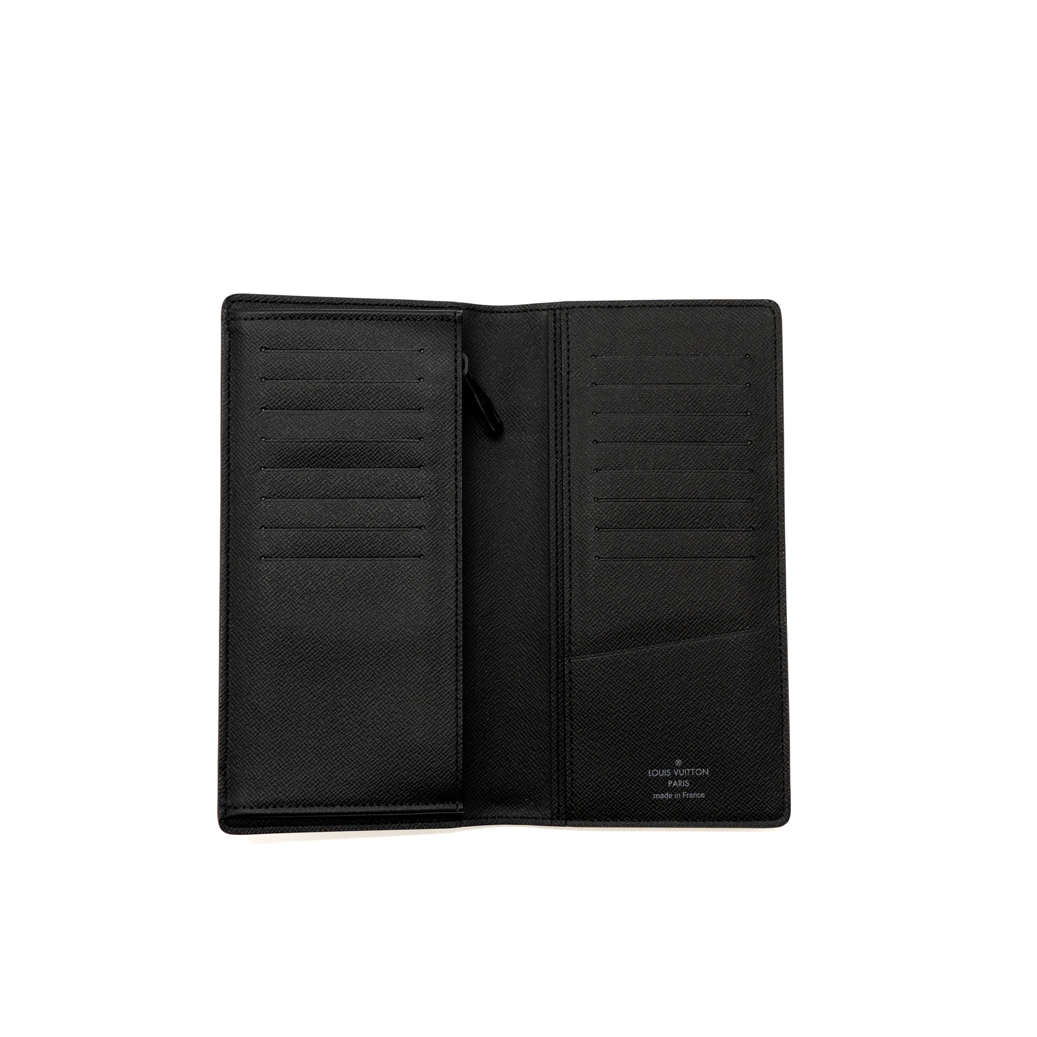 Louis Vuitton x Nigo Brazza Long Wallet Limited Edition Giant Damier Ebene Coated Canvas Black Hardware - Image 3