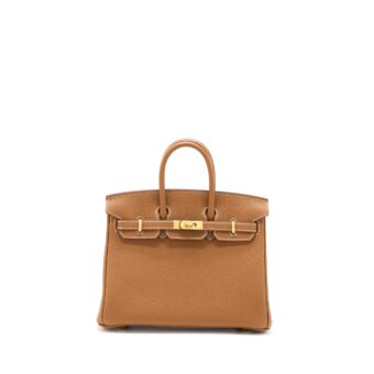 Hermes Birkin 25 Togo 37 Gold GHW Stamp U