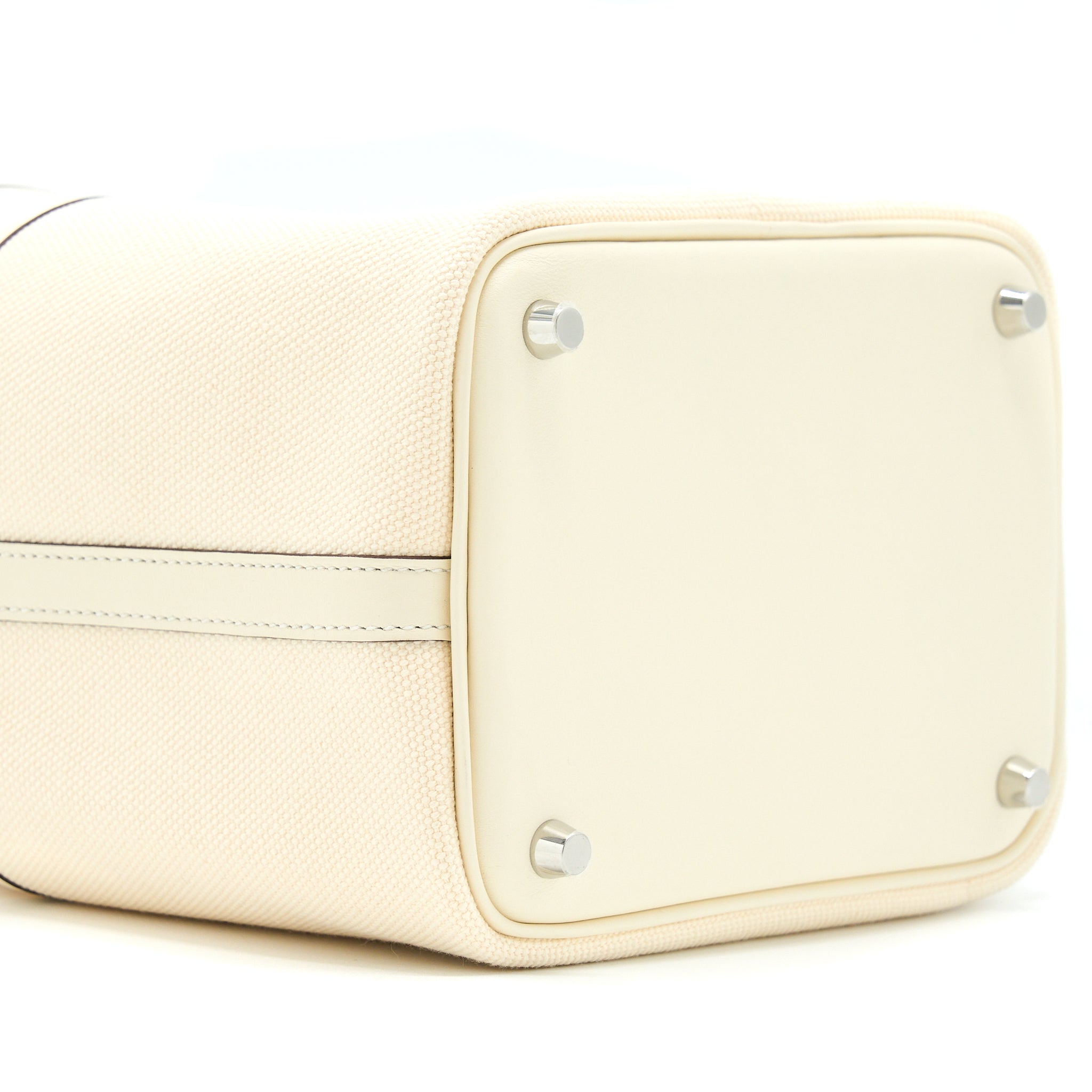 Hermes Picotin Cargo 18 Swift/Toile Canvas Ecru Nata SHW Stamp Z - Image 8
