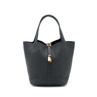 Hermes Picotin 22 Lock Bag Black GHW Stamp Y