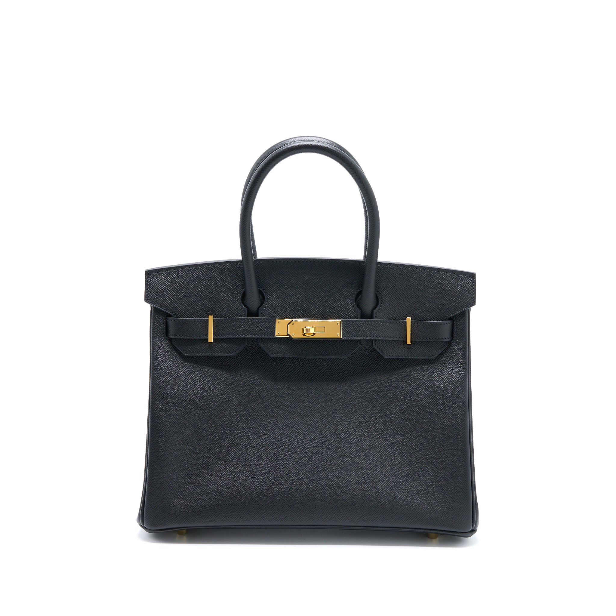 Hermes Birkin 30 Epsom Black GHW Stamp C