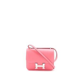 Hermes Mini Constance Evercolor 8W Rose Azalee SHW Stamp D