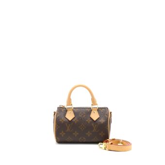 Louis Vuitton Nano Speedy Monogram Canvas GHW (New Version)