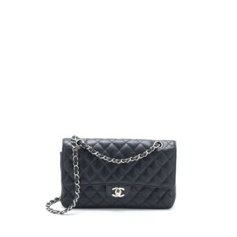 Chanel Medium Classic Flap Bag Caviar Black SHW