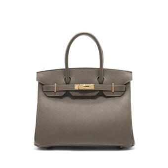 Hermes Birkin 30 8f Gris Etain Epsom Leather RGHW