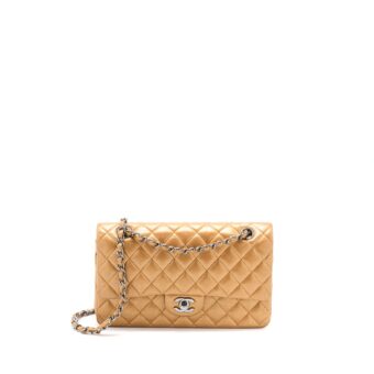 Chanel Medium Classic Double Flap Bag Caviar Metallic Iridescent Ruthenium Hardware